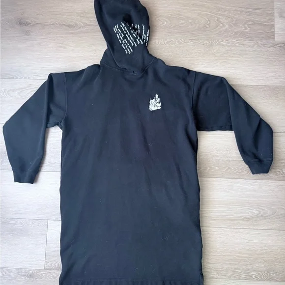 Disney Black Long Hoodie with Character Detail - Picture 1 of 4